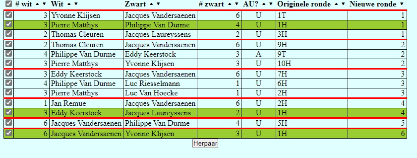 herparen gedaan